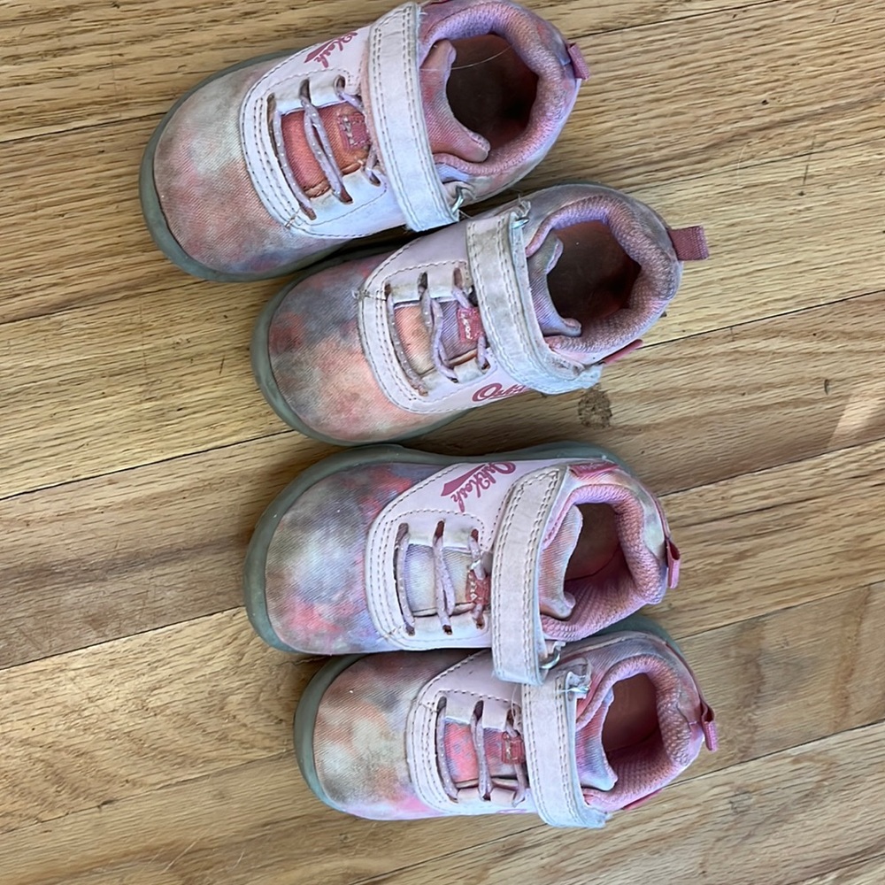 Oshkosh pink sneakers, size 5 toddler